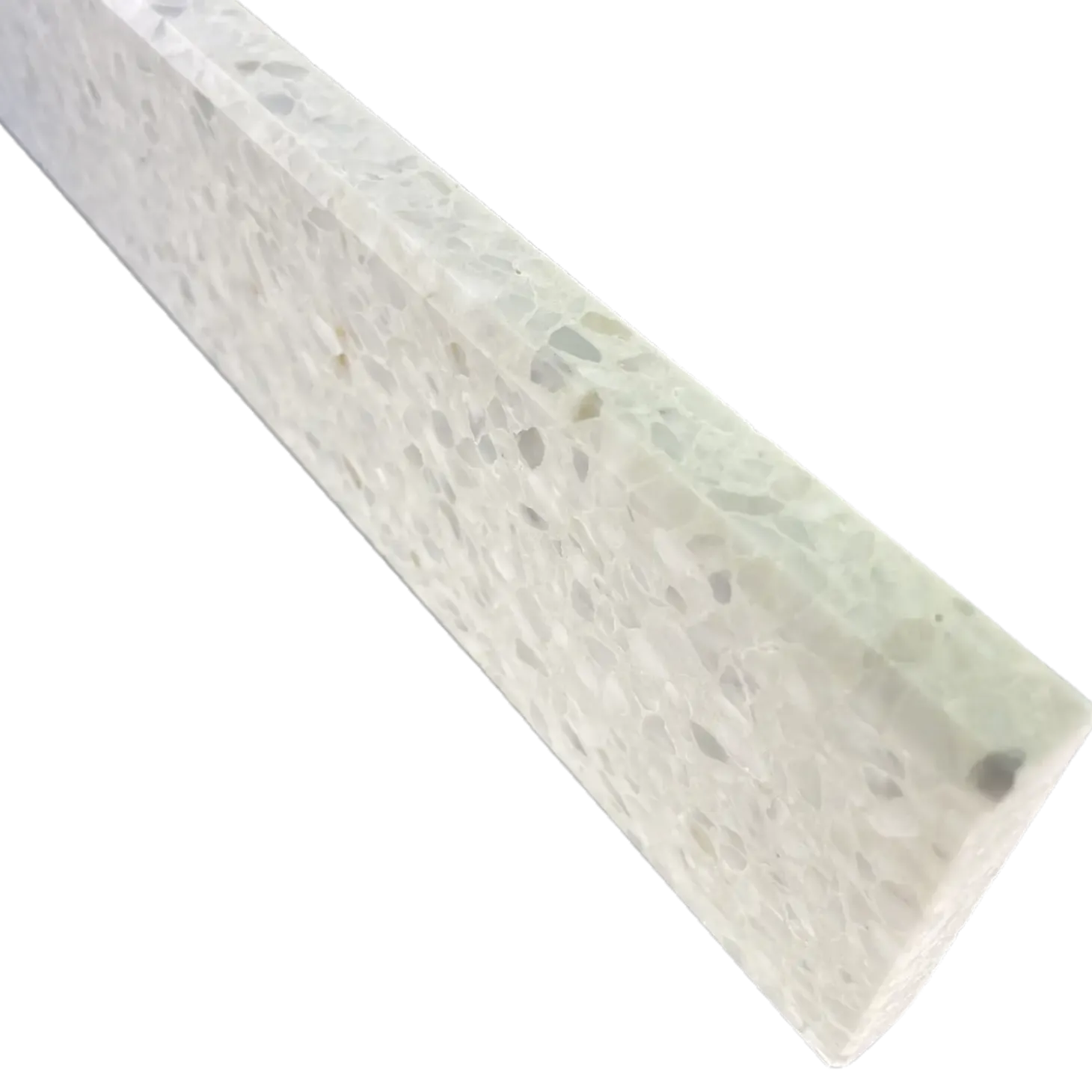Terrazzo sokkelliste genova slebet overflade og top med fas 40x1,5x7,5 cm