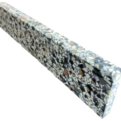 Terrazzo sokkelliste københavn slebet overflade og top med fas 40x1,5x7,5 cm