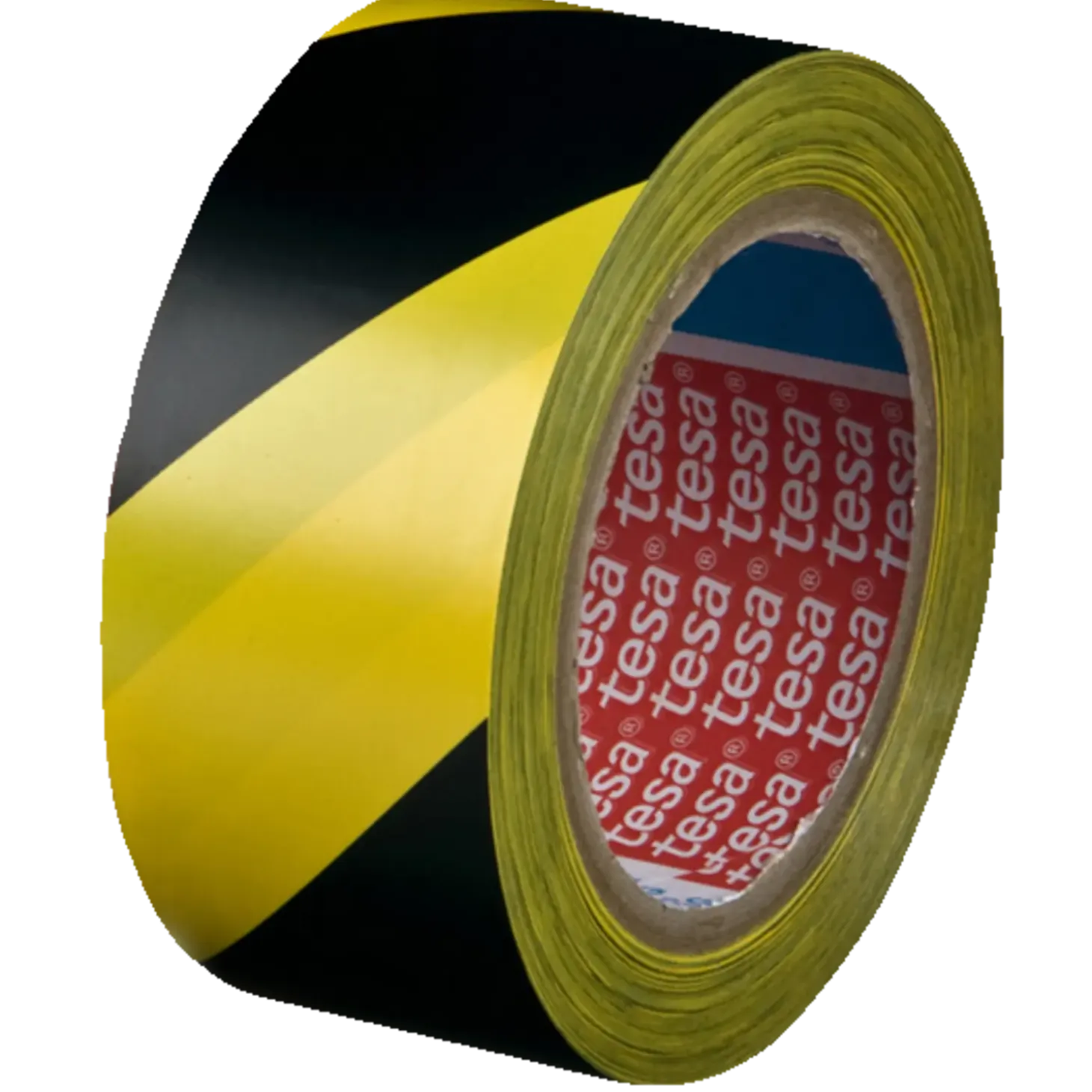 Tesa advarselstape gul/sort 33 m x 50 mm
