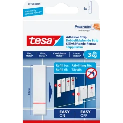 Tesa® dobbeltklæbende strips t/tapet og gips (3 kg) - 6-pk