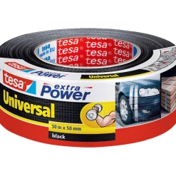 Tesa® extra Power Universal lærredstape sort 10 m x 50 mm