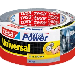 Tesa® extra Power Universal sølv 25 m x 50 mm
