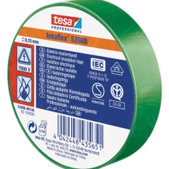 Tesaflex® 53988 isoleringstape 15 mm x 10 m grøn