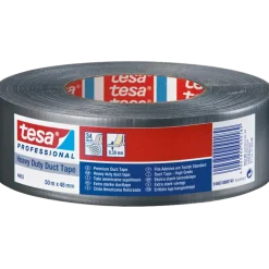 Tesa lærredstape sølv 50m x 48mm