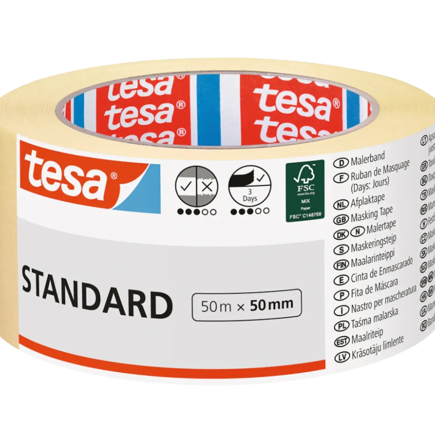 Tesa malertape standard 50m x 50mm