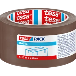 Tesapack® Basic pakketape 50 mm x 66 m brun