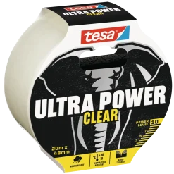 Tesa Ultra Power Clear reparationstape 10 m x 48 mm transparent