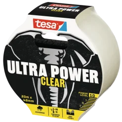Tesa Ultra Power Clear reparationstape 10 m x 48 mm transparent