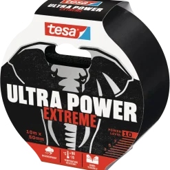 Tesa Ultra Power Extreme reparationstape 10 m x 50 mm sort