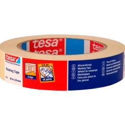 Tesa universal afdækningstape lysgul 50 m x 25 mm