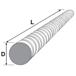 Tibnor kamstål DS/EN 10080 B550 6 mm x 6 m