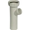 Tilslutningsrør t/vask m/slangestuds 1 1/2"x540 mm hvid