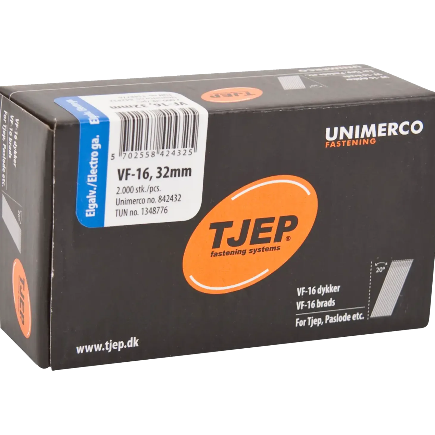 TJEP dykker Vf16 2000 stk. 32 mm