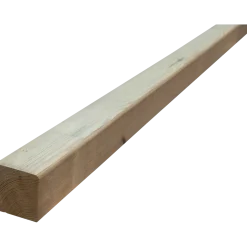 Tømmer høvlede stolper trykimprægneret 70 x 70 mm x 2,4 m