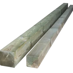 Tømmer høvlede stolper trykimprægneret 90 x 90 mm x 2,1 m