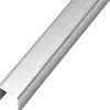 Top-skinne 2x26x30 mm x 1,811 m aluzink