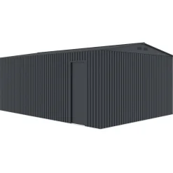Torben redskabsskur 20,5 m², stål, mørkegrå