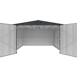 Torben redskabsskur 20,5 m², stål, mørkegrå