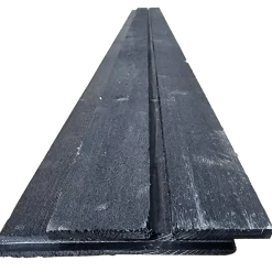 Træbeklædning lodret m/2 spor 22x150 mm sort