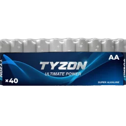 Tyzon Alkaline AA batteri 40 stk.