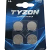Tyzon CR2032 lithiumbatterier 4 stk