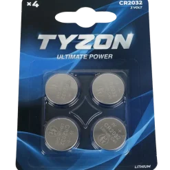 Tyzon CR2032 lithiumbatterier 4 stk