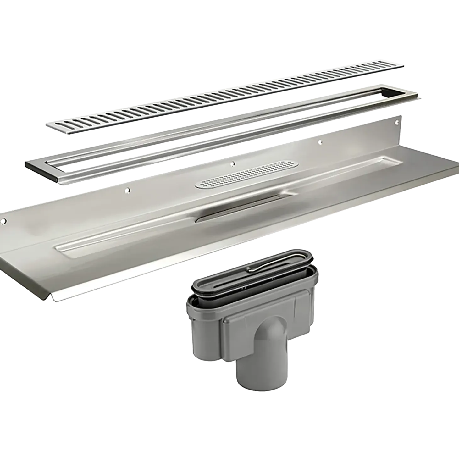 Unidrain sampak linje 800 mm med lodret udløb Ø75 mm