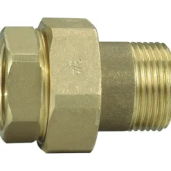 Union 1/2" lige messing