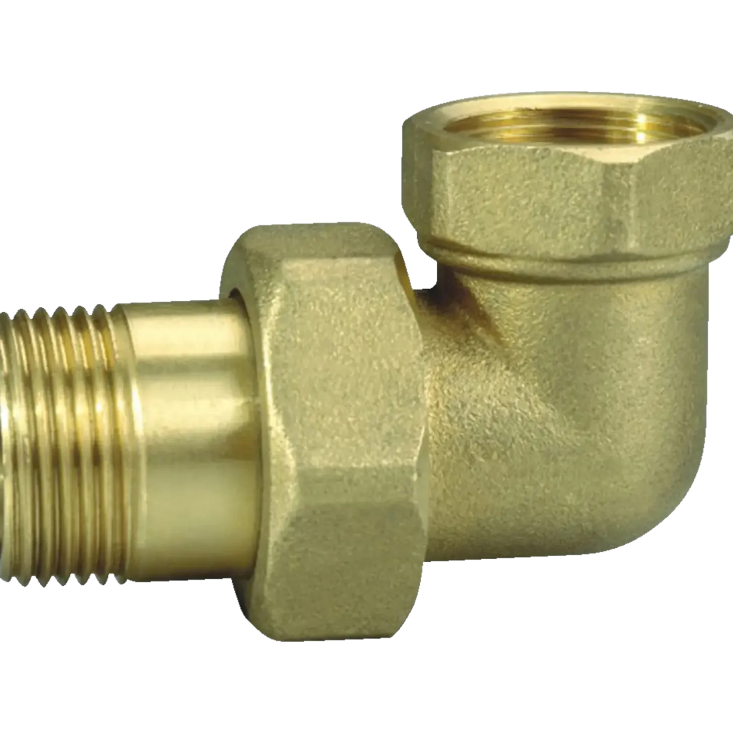 Union 1/2" vinkel messing