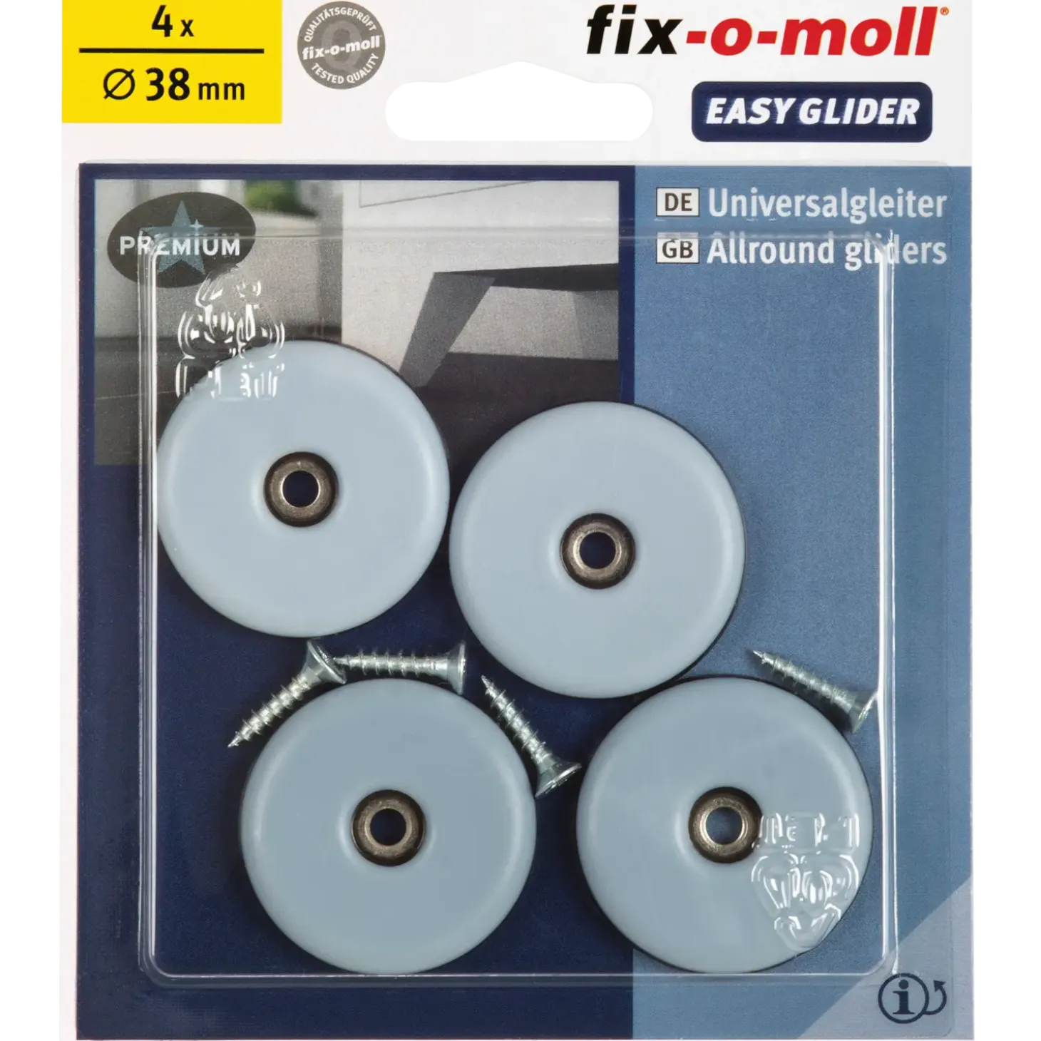 Universal glidesøm Ø25 mm 8 stk