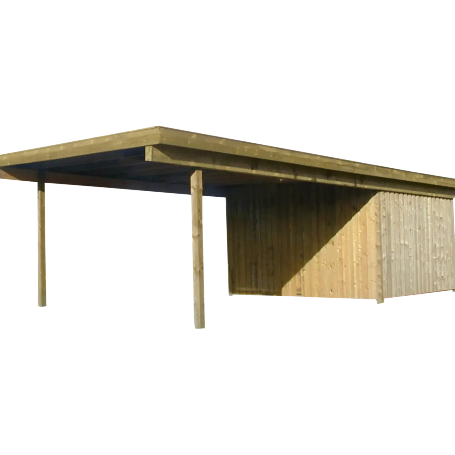 Valdemar carport med redskabsrum 836x420 cm - UDEN TAG