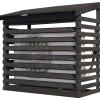 Varmepumpeskjuler sort 102x102x52 cm - usamlet