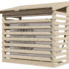 Varmepumpeskjuler trykimprægneret 102x102x52 cm - usamlet