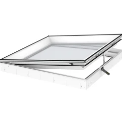 Velux CVU 090090 0225Q eldrevet karm fladt tag, 3-lags 90x90 cm