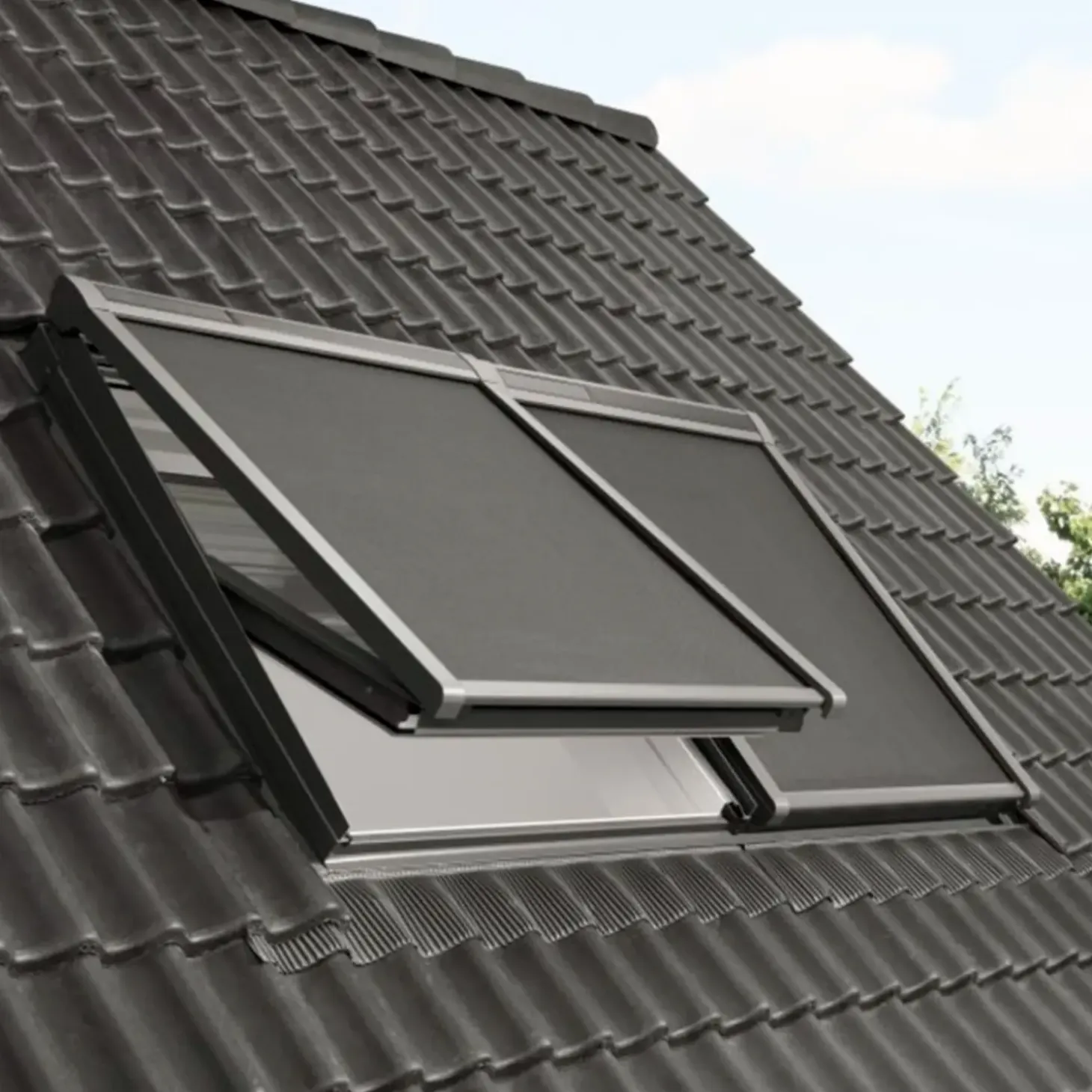 VELUX markise solcelledrevet MSL MK08 sort, 78 x 140 cm