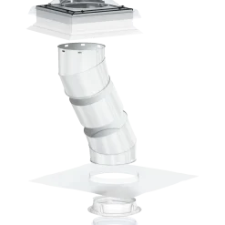 Velux TCR 0K14 0010 lystunnel til fladt tag, 1,7 m fast rør Ø35