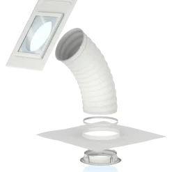 Velux TLF 0K14 2010 lystunnel til skrå tage, 2m flex rør Ø35