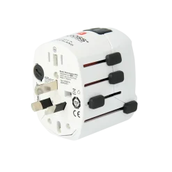 Verdensadapter Pro 6,3A hvid