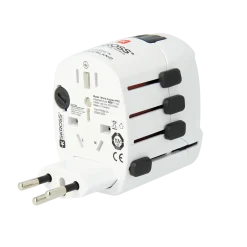 Verdensadapter Pro 6,3A hvid