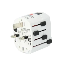 Verdensadapter Pro 6,3A hvid