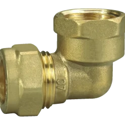 Vinkel klemring 1/2"x15 mm messing