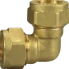 Vinkel klemring 15x15 mm messing