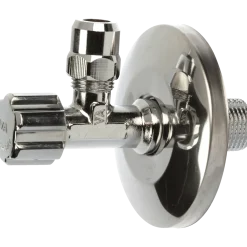Vinkelventil lang t/indmuringsdåse 1/2"x3/8" krom