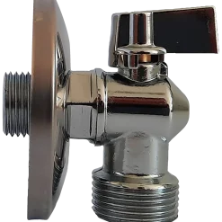 Vinkelventil 1/2"x3/4" m/kontraventil krom