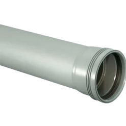 Wafix ht/pp afløbsrør med muffe grå 110x1000 mm