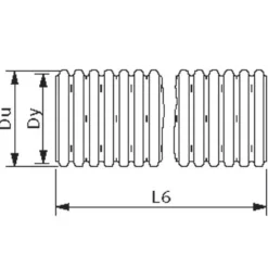 Wavin drænrør blå PVC 80 mm x 50 m