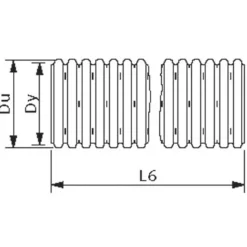 Wavin drænrør rød PVC 80 mm x 50 m