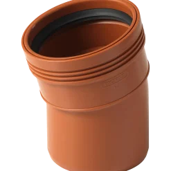 Wavin kloakrør PP rød bøjning 15° x 110 mm