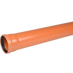 Wavin kloakrør PVC-ML rød 110x1000 mm