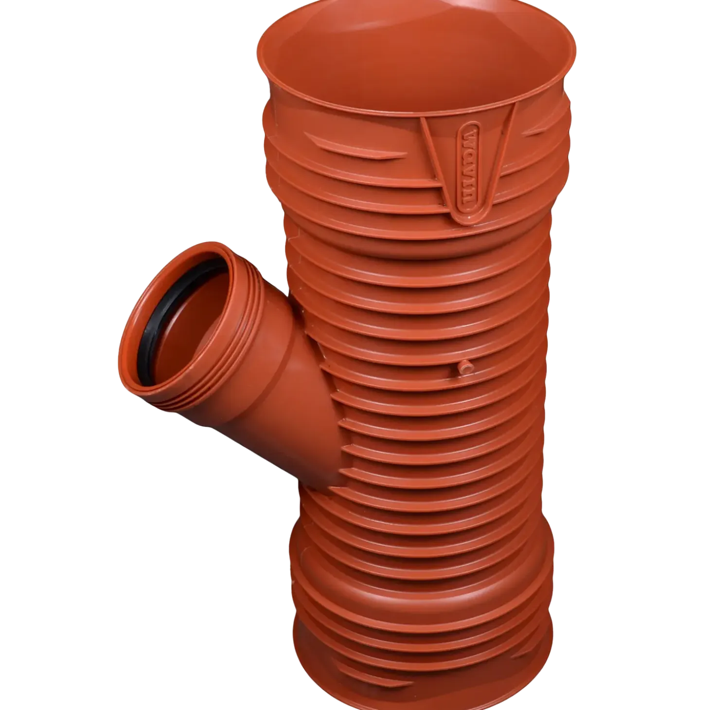 Wavin optirib grenrør pp 200x160 mm 45°